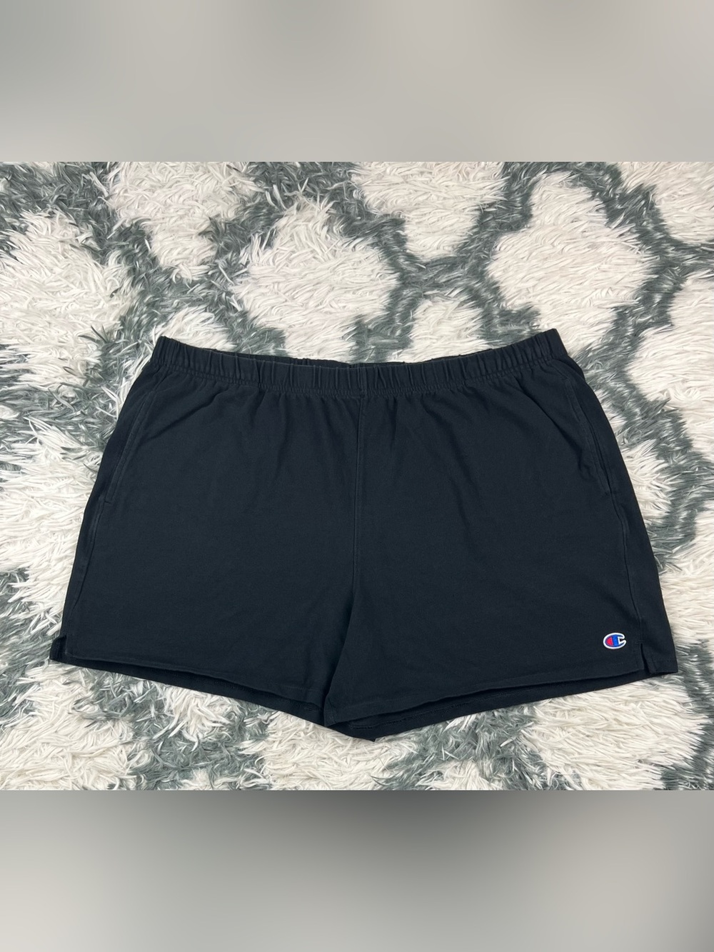 Champion Women’s Black Cotton Active Shorts Size 2XL